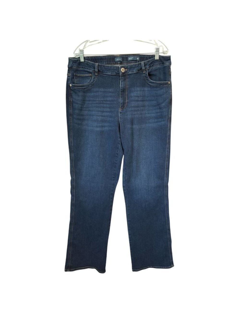 J Jill Jeans Women's 18 38 x 33 High Rise Boot Cut Distressed Classic Fit